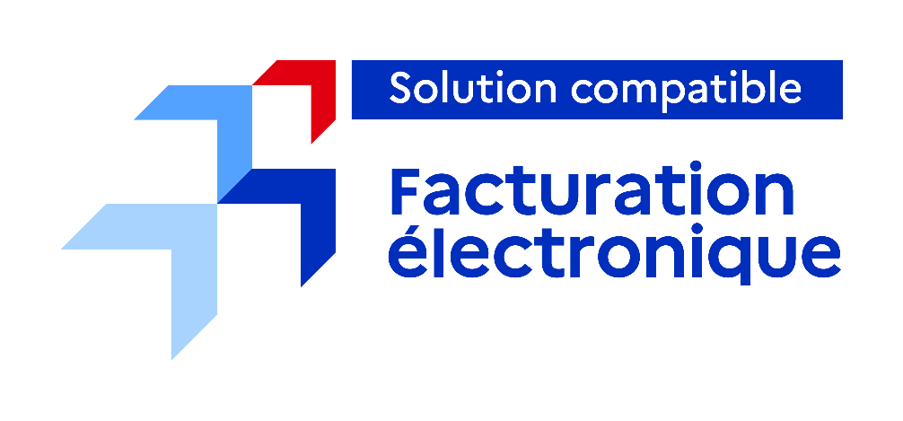 Logo officiel de la facturation électronique : solution compatible